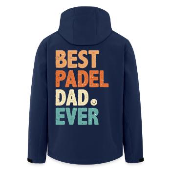 Padel Dad Bester Vater Padel Padelist Spieler - Recycelte Männer Softshell-Jacke von Stanley/Stella - Navy - Hinten - AI Model Male 185 light (185cm)