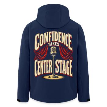 Burlesque Confidence Takes Center Stage - Recycelte Männer Softshell-Jacke von Stanley/Stella - Navy - Hinten - AI Model Male 185 light (185cm)