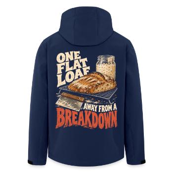 Sauerteig Bäcker Brot Backen - Recycelte Männer Softshell-Jacke von Stanley/Stella - Navy - Hinten - AI Model Male 185 light (185cm)