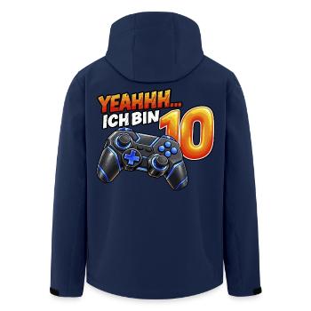 Gaming zum 10. Geburtstag – Yeahhh ich bin 10 - Recycelte Männer Softshell-Jacke von Stanley/Stella - Navy - Hinten - AI Model Male 185 light (185cm)