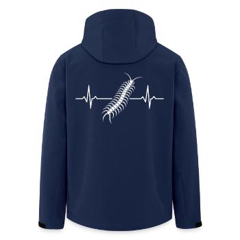 Barsch, Barsch Angeln, Barschangler, Angeln, Angle - Recycelte Männer Softshell-Jacke von Stanley/Stella - Navy - Hinten - AI Model Male 185 light (185cm)