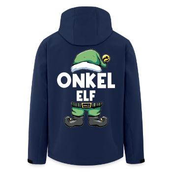 Onkel Elf Weihnachtself Weihnachtsoutfit Familie - Recycelte Männer Softshell-Jacke von Stanley/Stella - Navy - Hinten - AI Model Male 185 light (185cm)
