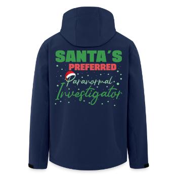 Santa`s Preferred Paranormal Ghost Hunter Gifts - Recycelte Männer Softshell-Jacke von Stanley/Stella - Navy - Hinten - AI Model Male 185 light (185cm)