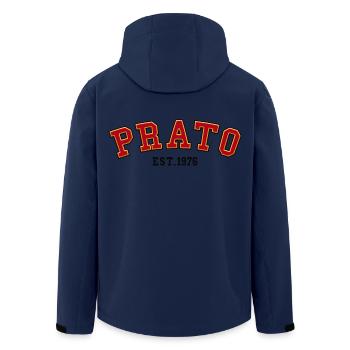 Prato gegründet 1976 – Geburtstag - Recycelte Männer Softshell-Jacke von Stanley/Stella - Navy - Hinten - AI Model Male 185 light (185cm)
