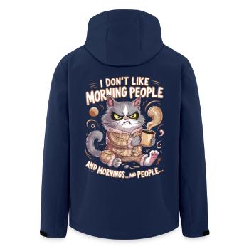 Ich Mag Keine Morgenmenschen Und Morgen & Menschen - Recycelte Männer Softshell-Jacke von Stanley/Stella - Navy - Hinten - AI Model Male 185 light (185cm)