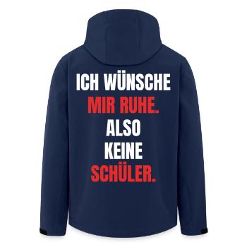 Ruhe Ohne Schüler - Recycelte Männer Softshell-Jacke von Stanley/Stella - Navy - Hinten - AI Model Male 185 light (185cm)