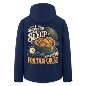 Sauerteig Bäcker Brot Backen - Recycelte Männer Softshell-Jacke von Stanley/Stella - Navy - Hinten - AI Model Male 185 light (185cm)