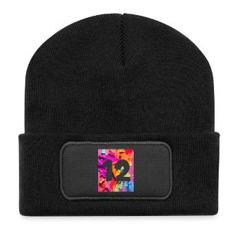 NO. 12 NUMBER 12 COLORFUL 12TH BIRTHDAY - Recycled Patch Beanie - black - Front