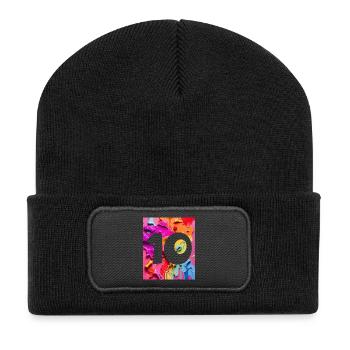 NO. 10 NUMBER 10 COLORFUL 10TH BIRTHDAY - Recycled Patch Beanie - black - Front