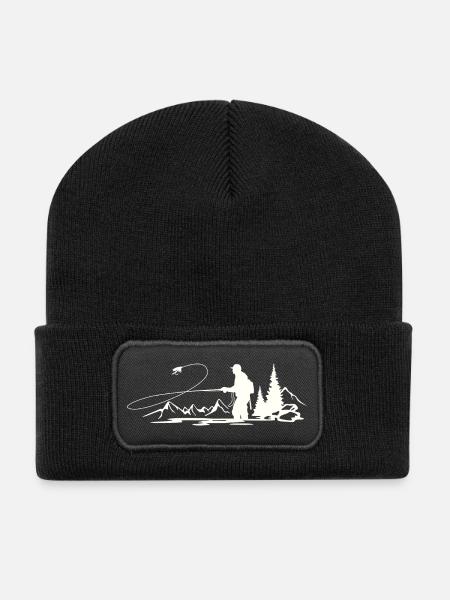 Sauerland Fliegenfischen - Recycelte Patch Beanie - Schwarz