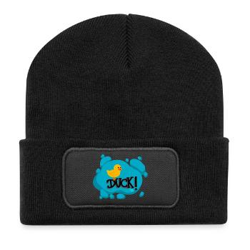Duck! - Calypso Blous - Recycelte Patch Beanie - Schwarz - Vorne