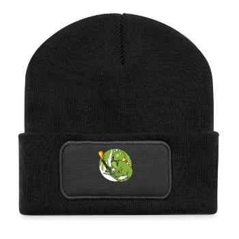 Flammenwerfer Liebhaber Flammenwerfer Heißbrand Dr - Recycelte Patch Beanie - Schwarz - Vorne