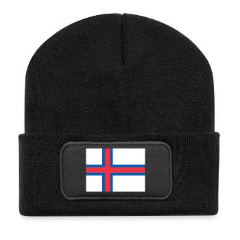 Färöer Inseln - Recycelte Patch Beanie - Schwarz - Vorne