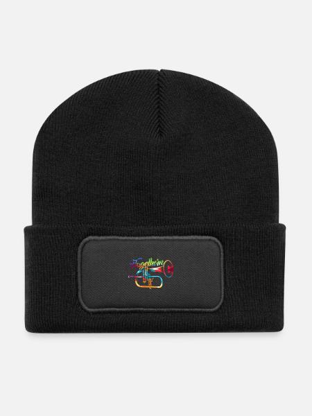 Swingendes Flügelhorn Blasmusik - Recycelte Patch Beanie - Schwarz
