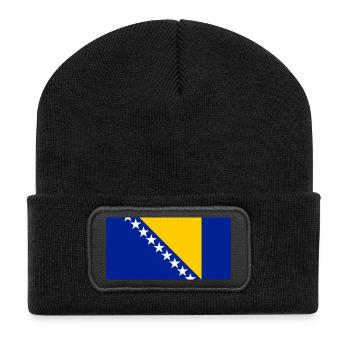 Bosnien und Herzegowina - Recycelte Patch Beanie - Schwarz - Vorne