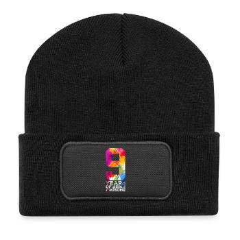 9 YEARS OF BEING AWESOME 9TH BIRTHDAY - Recycled Patch Beanie - black - Front