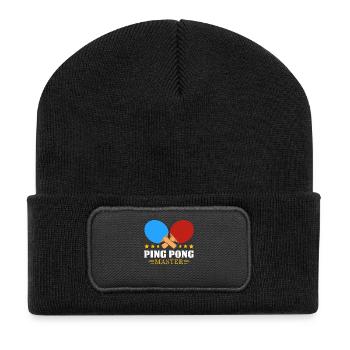 Table tennis - Recycled Patch Beanie - black - Front
