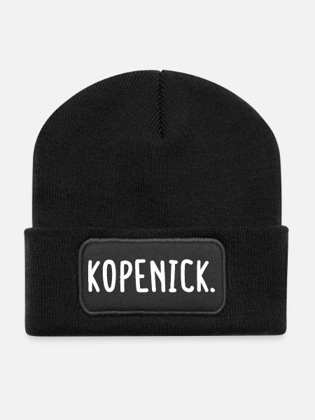 Köpenick Berlin Bezirk Fancy - Recycelte Patch Beanie - Schwarz