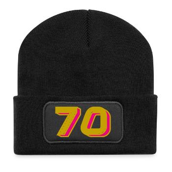 70. 70 YEARS. 70TH ANNIVERSARY. 70TH ANNIVERSARY. - Recycled Patch Beanie - black - Front
