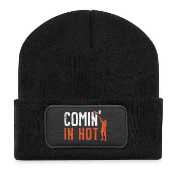 Comin' In Hot Blowpipe Glasbläser Glasbläser - Recycelte Patch Beanie - Schwarz - Vorne