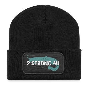 La pêche au poisson-chat est trop forte pour vous - Beanie recyclé à patch - noir - Devant