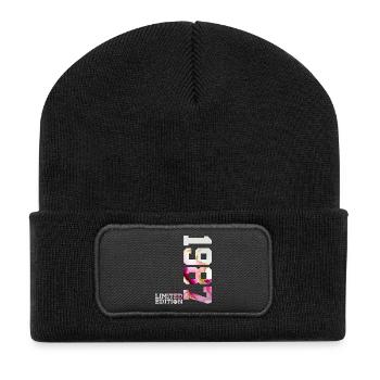 39TH BIRTHDAY 39 YEARS LIMITED EDITION 1987 - Recycled Patch Beanie - black - Front