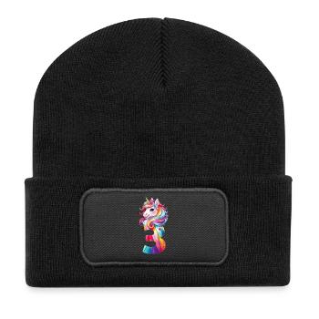 3ÈME ANNIVERSAIRE LICORNE - Beanie recyclé à patch - noir - Devant