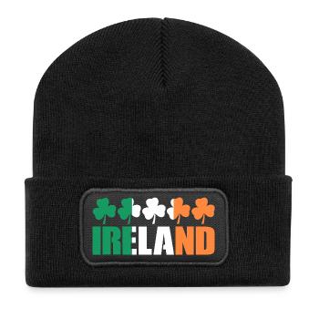 Irland - Recycelte Patch Beanie - Schwarz - Vorne
