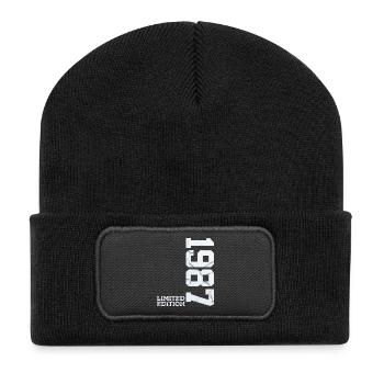 39TH BIRTHDAY LIMITED EDITION 1987 - Recycled Patch Beanie - black - Front