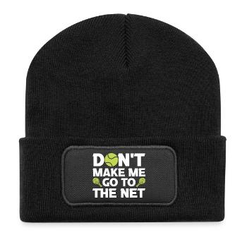 Padel Padelspieler Padeltennis Paddle Padeltrainer - Recycelte Patch Beanie - Schwarz - Vorne