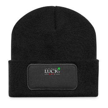 poker - Beanie recyclé à patch - noir - Devant