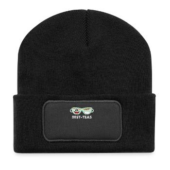 Beste Freunde - Recycelte Patch Beanie - Schwarz - Vorne