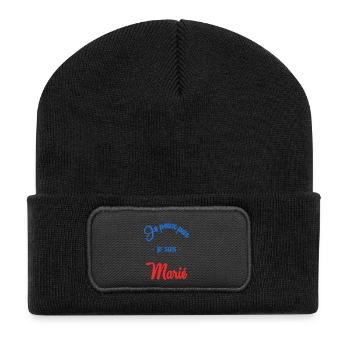 JE PEUX PAS. MARIE. FUTUR MARIE. EVJF. TEAM. TEAM - Beanie recyclé à patch - noir - Devant