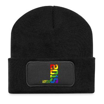 LGBTQ 2015 ARC-EN-CIEL QUEER 10E ANNIVERSAIRE PRIDE - Beanie recyclé à patch - noir - Devant