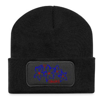 Danke - Recycelte Patch Beanie - Schwarz - Vorne
