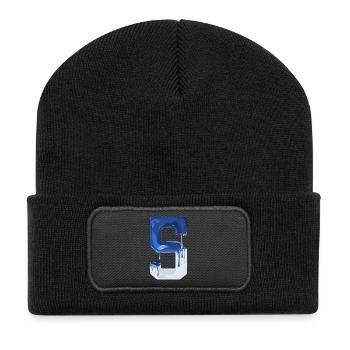 NON. 5 NUMÉRO 5 BLEU BLANC 5E ANNIVERSAIRE - Beanie recyclé à patch - noir - Devant
