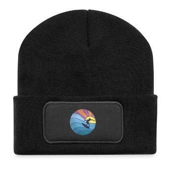 Sun sea surfing - Recycled Patch Beanie - black - Front