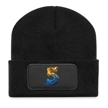 NON. 5 NUMÉRO 5 COOL 5E ANNIVERSAIRE - Beanie recyclé à patch - noir - Devant