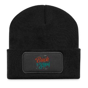 Back to school - Recycled Patch Beanie - black - Front