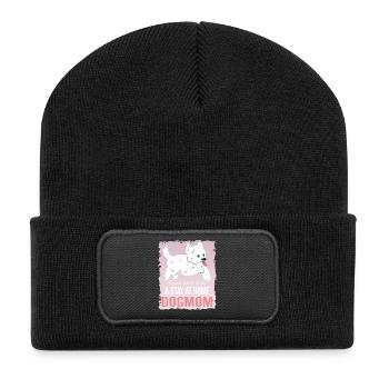 Morkie Dogmom - Recycled Patch Beanie - black - Front