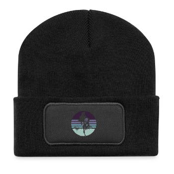 Uropa - Recycelte Patch Beanie - Schwarz - Vorne