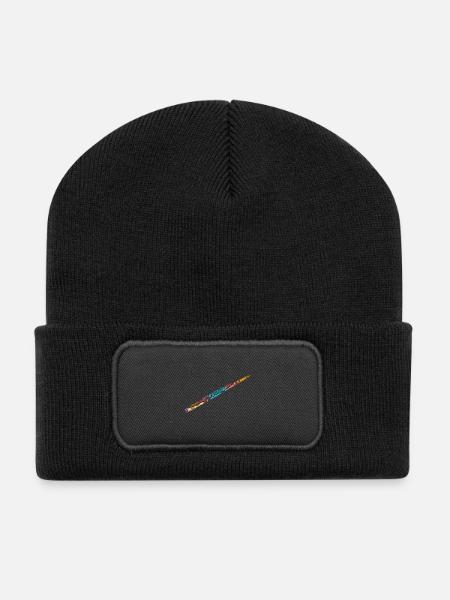 Schwungvolle Konzertflöte Marschmusik - Recycelte Patch Beanie - Schwarz