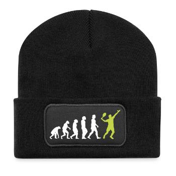 Padel Padelspieler Padeltennis Paddle Padeltrainer - Recycelte Patch Beanie - Schwarz - Vorne