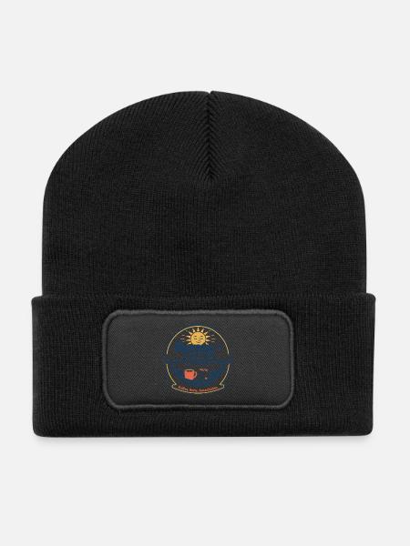 Rente: Endlich Zeit Für Entspannung - Recycelte Patch Beanie - Schwarz