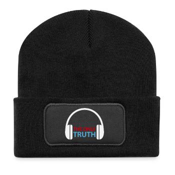 Only Truth Headphones Logo T-Shirt - Recycelte Patch Beanie - Schwarz - Vorne