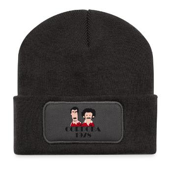 Cordoba 1978 Football Retro Gift Shirt - Recycled Patch Beanie - dark grey - Front