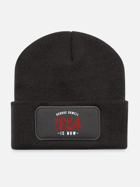 GEORGE ORWELL 1984 - Recycled Patch Beanie - dark grey