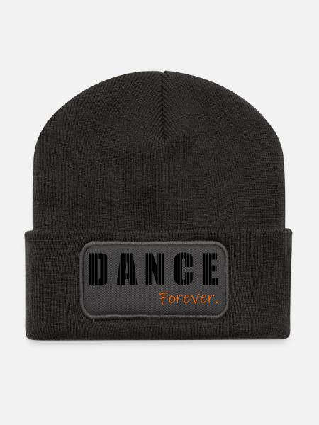 TANZEN. TANZEN. SPORT - Recycelte Patch Beanie - Dunkelgrau