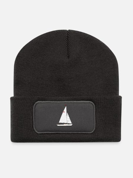 Hansa Jolle Riss - Recycelte Patch Beanie - Dunkelgrau