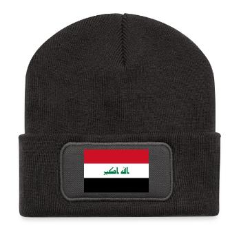 Irak - Recycelte Patch Beanie - Dunkelgrau - Vorne